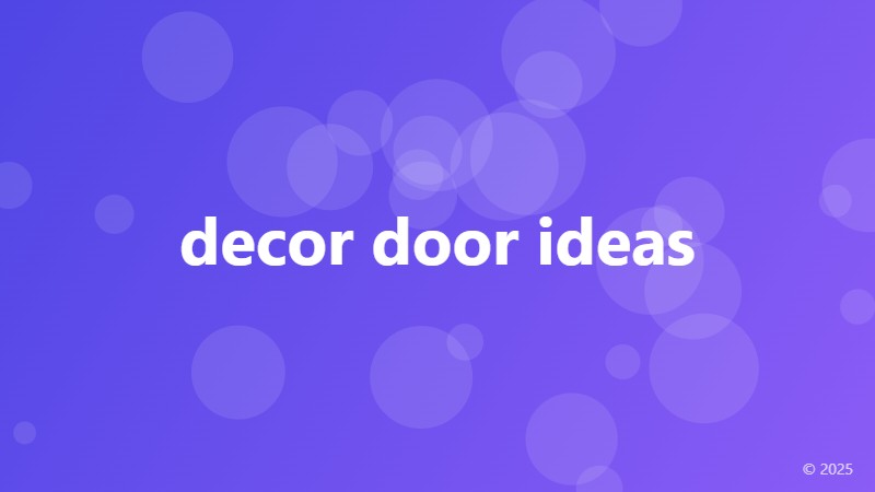decor door ideas
