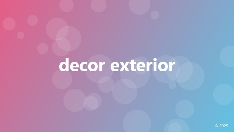 decor exterior