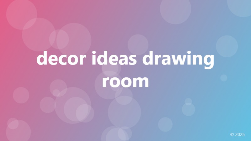 decor ideas drawing room