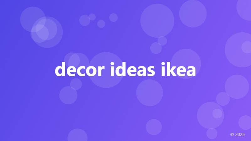 decor ideas ikea