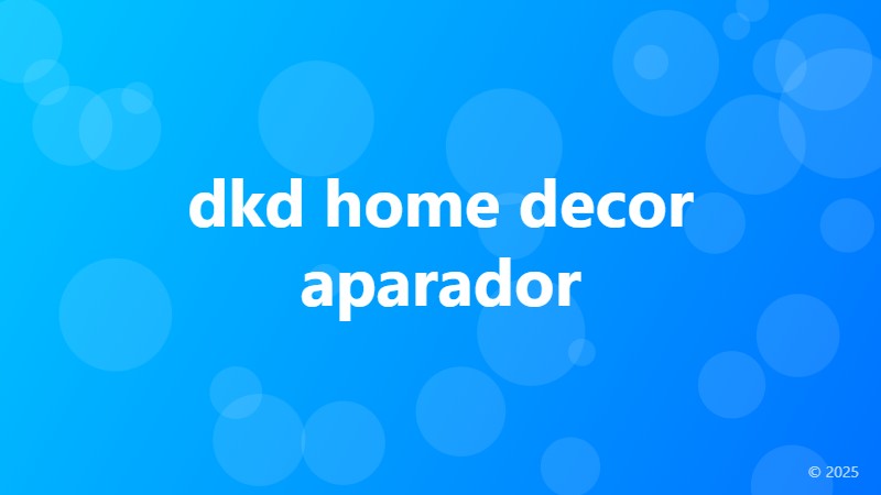 dkd home decor aparador