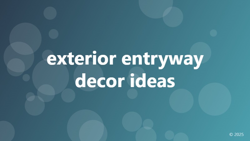 exterior entryway decor ideas