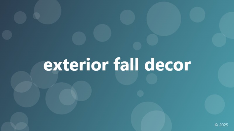 exterior fall decor