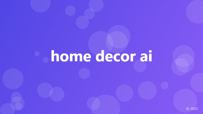 home decor ai
