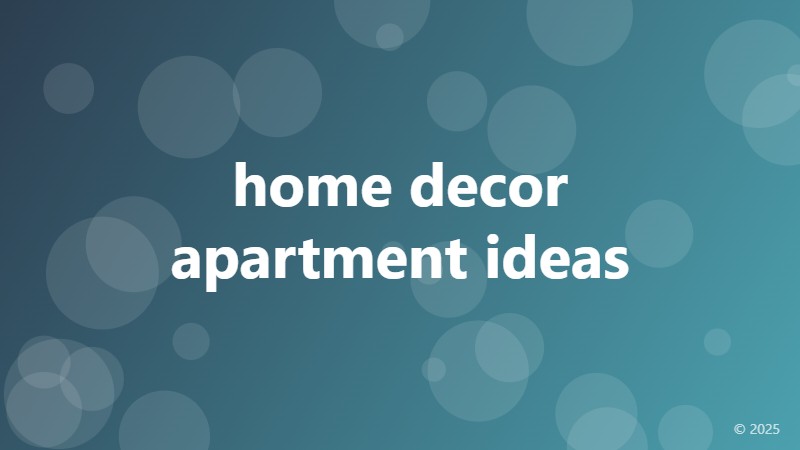home decor apartment ideas
