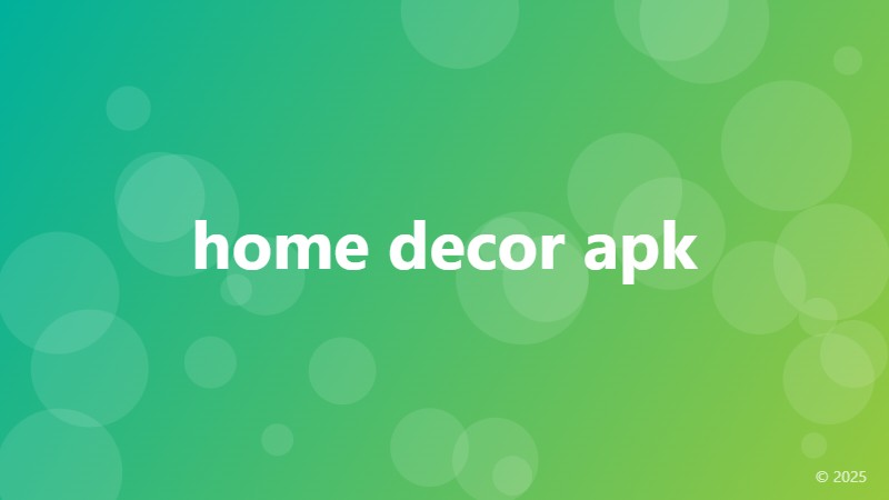 home decor apk