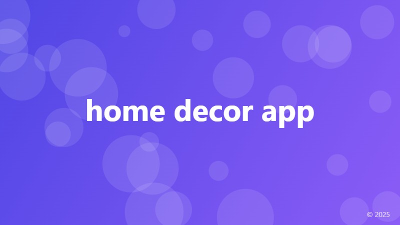 home decor app