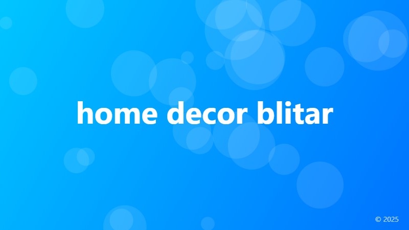 home decor blitar