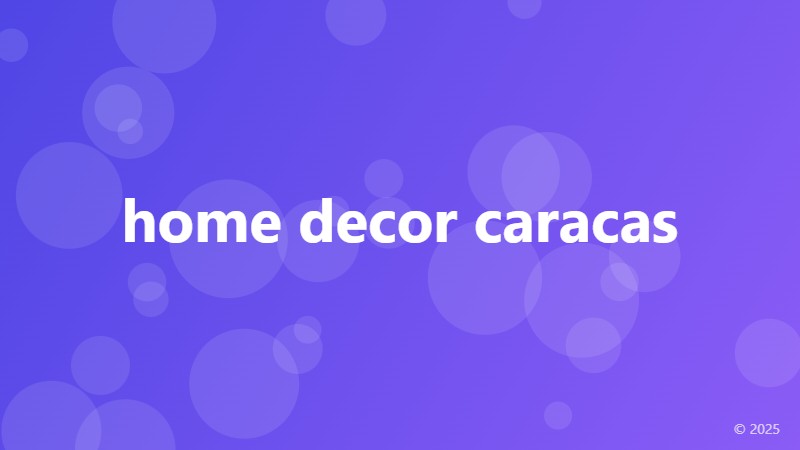 home decor caracas