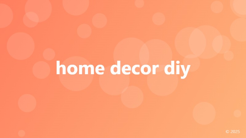 home decor diy
