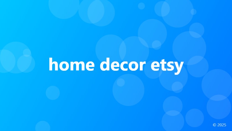 home decor etsy