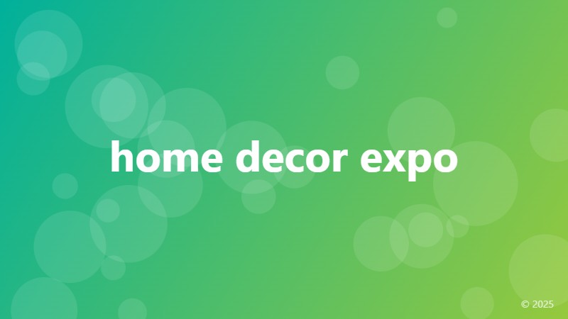 home decor expo