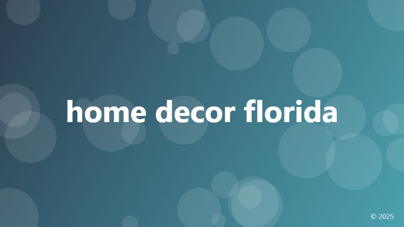 home decor florida