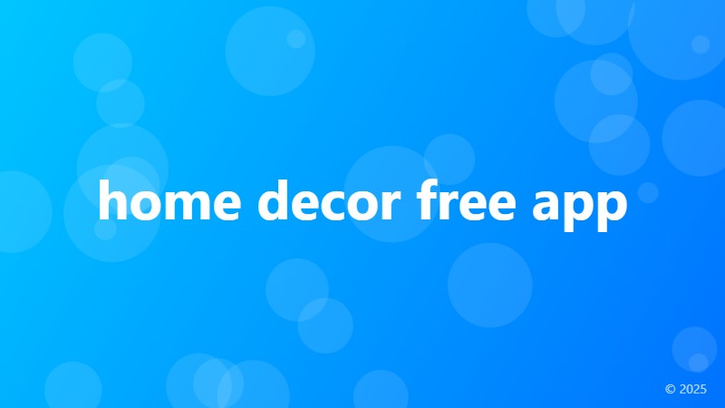 home decor free app