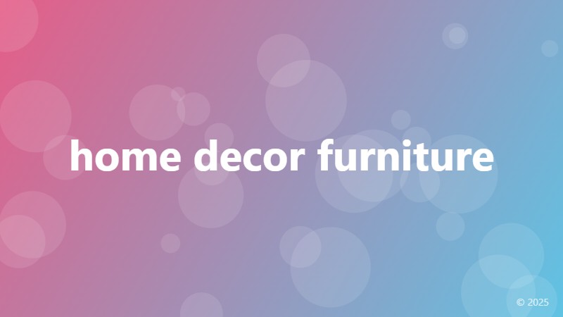 home decor furniture