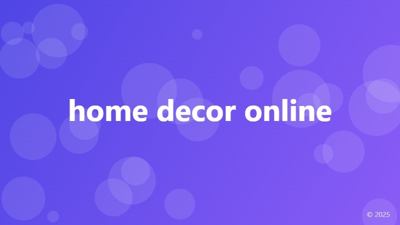 home decor online