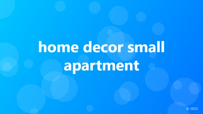 home decor small apartment
