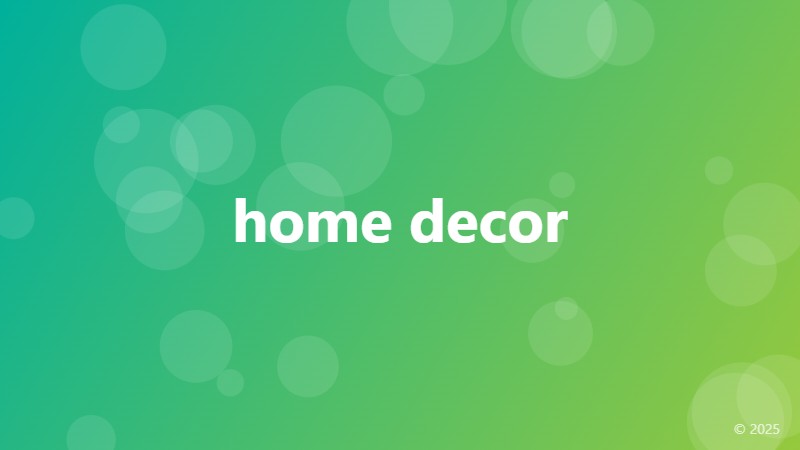 home decor