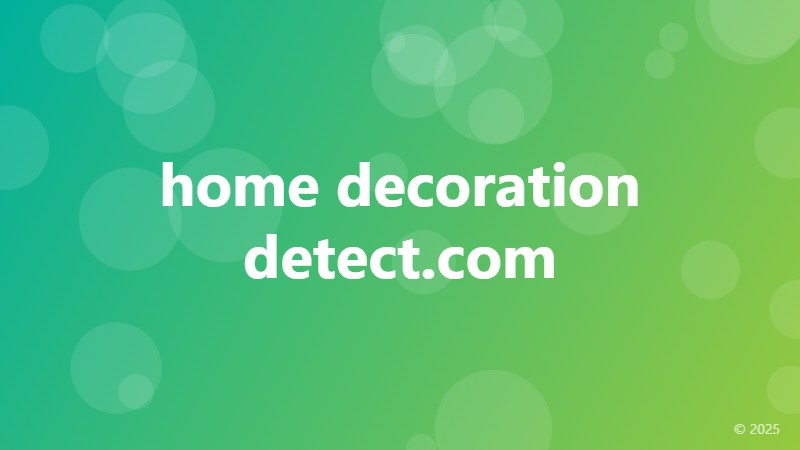 home decoration detect.com