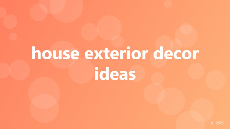 house exterior decor ideas