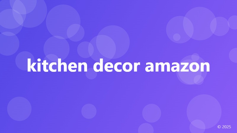 kitchen decor amazon