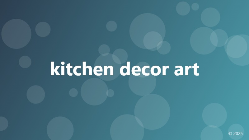 kitchen decor art
