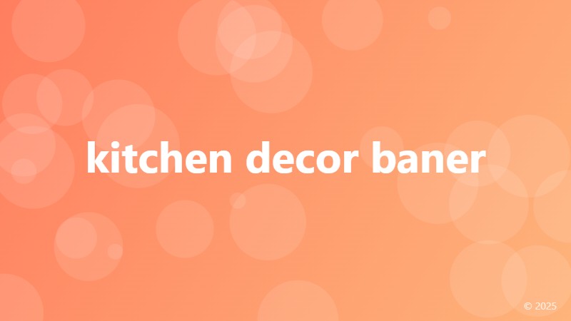 kitchen decor baner