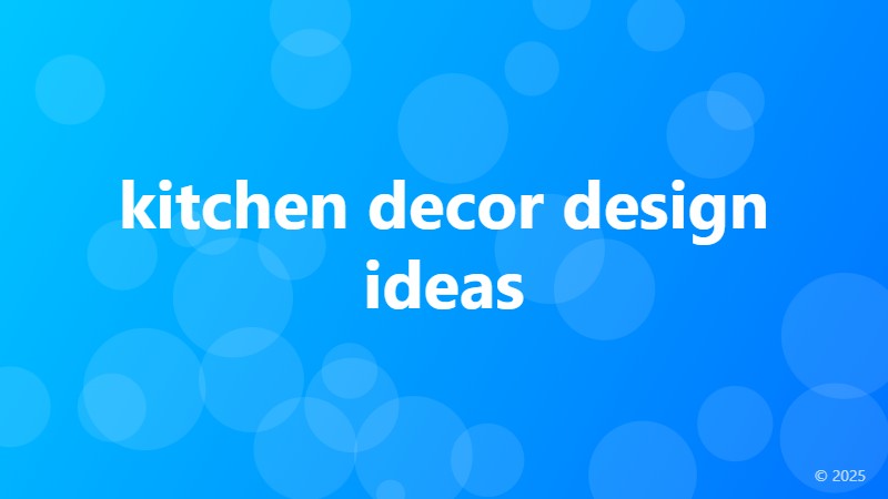 kitchen decor design ideas