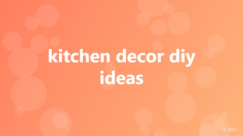 kitchen decor diy ideas