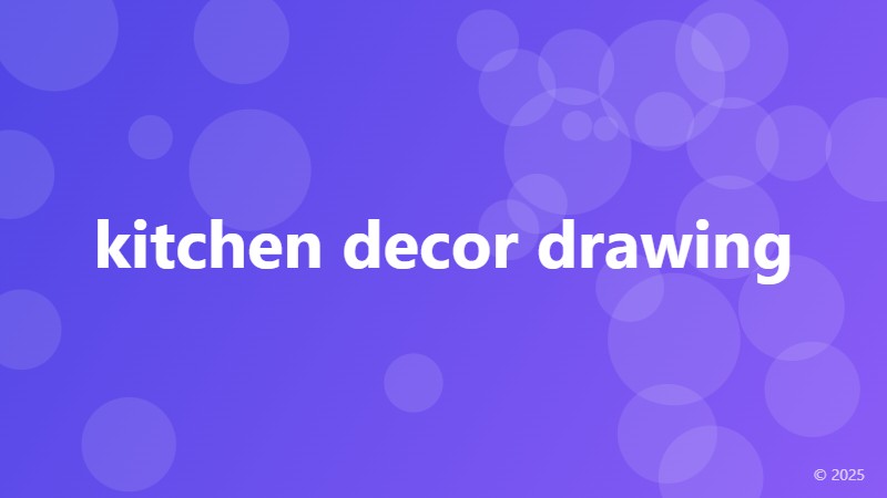 kitchen decor drawing