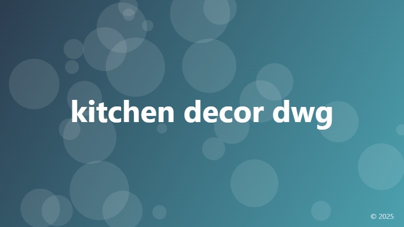 kitchen decor dwg