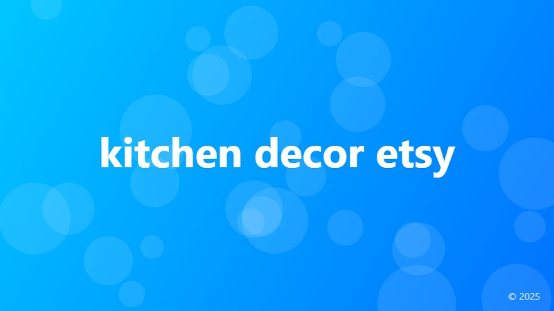kitchen decor etsy