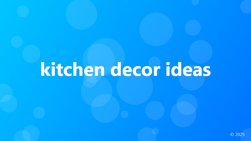 kitchen decor ideas