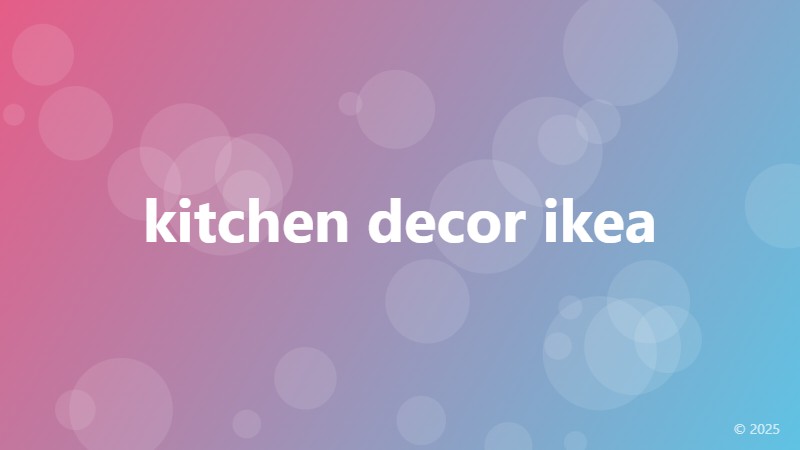 kitchen decor ikea