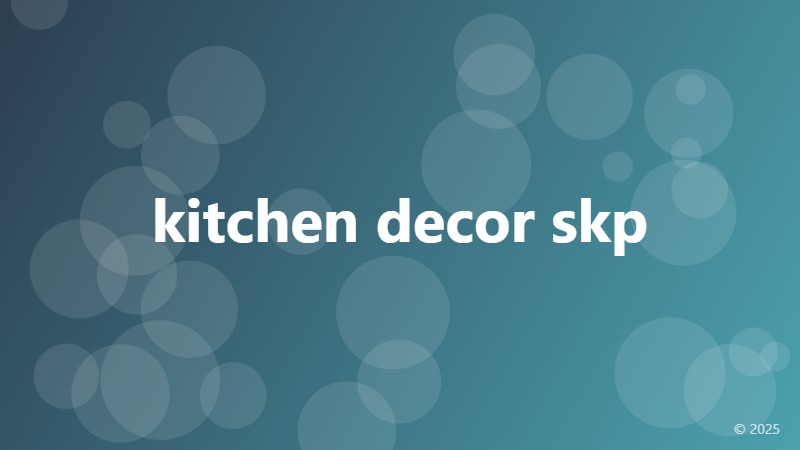kitchen decor skp