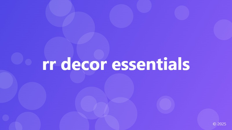 rr decor essentials