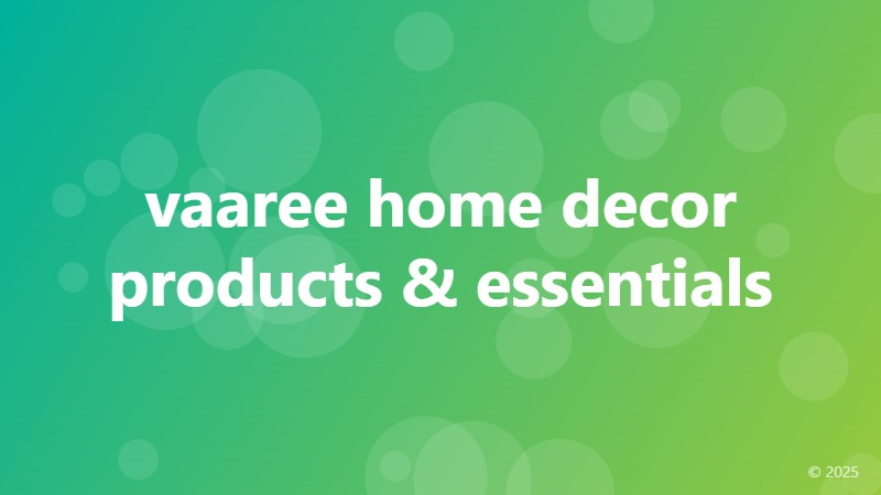 vaaree home decor products & essentials